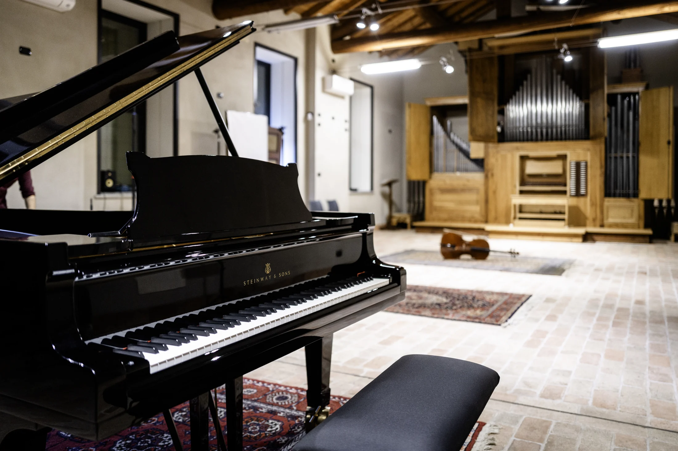 The recording room at DV Studios